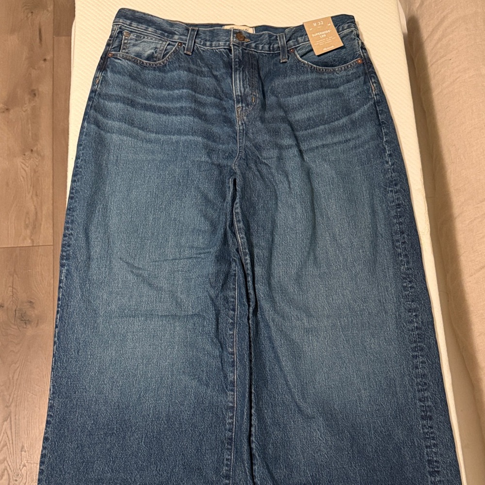 Madewell Dark Blue Flare Jeans
